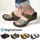 送料無料 リゲッタカヌー レディース サンダル 5.0cmヒール Regetta Canoe クロスベルトウェッジサンダル コンフォートサンダル 日本製 カジュ...
