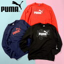 送料無料 プーマ キッズ スウェット トレーナー PUMA GRAPHIC CREW TR 裏毛 ロゴ ジュニア 子供 ジャージ スエット 子供服 2023秋冬新作 677735