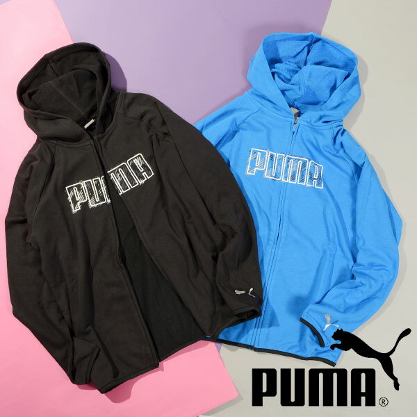 楽天エレファントSPORTS送料無料 プーマ キッズ スウェット パーカー PUMA ACTIVE SPORTS フーデッドジャケット TR ジュニア 子供 裏毛 フルジップ ジャージ トレーナー スエット 子供服 2023秋冬新作 678545