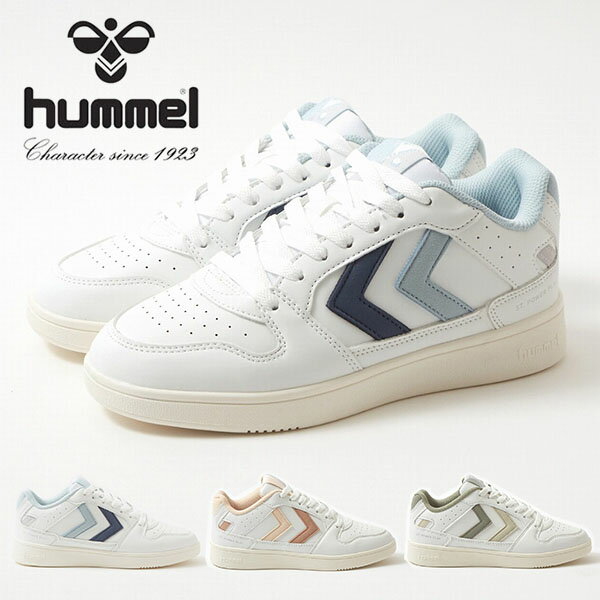 送料無料 ヒュンメル レディース スニーカー hummel ST. POWER PLAY WMNS ローカット カジュアル シューズ 靴 2024春夏新色 HM222816