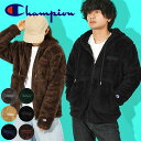 チャンピオン アウター メンズ 送料無料 チャンピオン メンズ フリース ジャケット Champion ZIP HOODED JACKET もこもこ モコモコ ボア フルジップ パーカー アウター 2023秋冬新作 C3-Y615