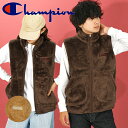 送料無料 チャンピオン メンズ フリース ベスト Champion ZIP VEST もこもこ モコモコ ボア ジャケット アウター 2023秋冬新作 C3-Y617