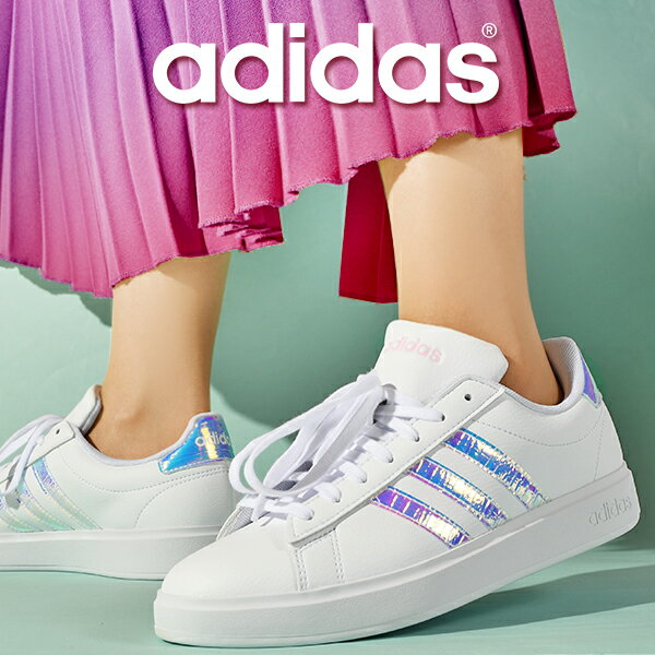 ̵ ǥ ǥ ˡ adidas GRANDCOURT 2.0 W å 奢 塼  ۥ磻    2024ղƿ ID2989