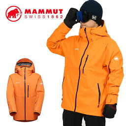 送料無料 MAMMUT マムート メンズ スキー スノーボード ウェア ジャケット Stoney HS Jacket Men tangerine-black スノボ 2023-2024冬新作 25%off