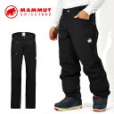 送料無料 MAMMUT マムート メンズ スキー スノーボード ウェア パンツ ボトムス Stoney HS Thermo Pants Men black-white スノボ 2023-2024冬新作 20%off