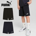 プーマ キッズ ハーフパンツ 下 PUMA ESS NO.1 ロゴ ジャージー ショーツ B ジュニア 子供 短パン ショートパンツ ロゴ 男の子 スポーツウェ...