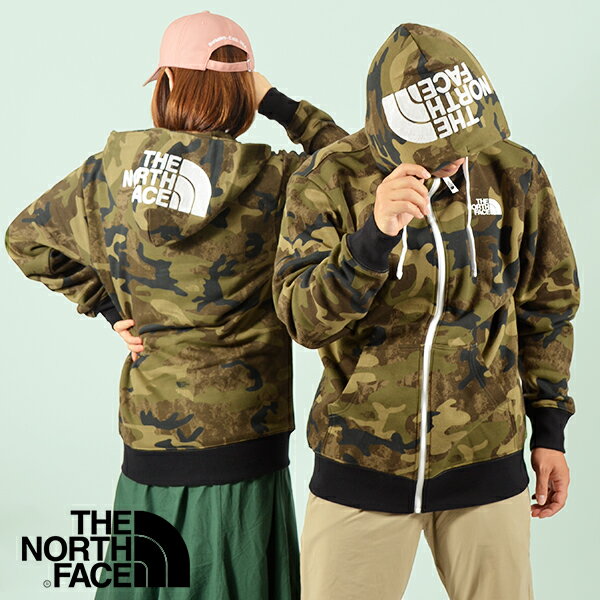 送料無料 ノースフェイス 裏起毛 スウェット パーカー メンズ レディース 迷彩 THE NORTH FACE Novelty Rearview FullZip Hoodie ノベルティ リアビュー フルジップ フーディー ジップアップ nt62131 ザ ノースフェイス フードロゴ