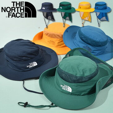 送料無料 ノースフェイス UVカット ハット キッズ THE NORTH FACE Kids Sunshield Hat サンシールド ハット 帽子 2021春夏新色 子供 撥水 紫外線 日差し防止 サンシェード nnj02007