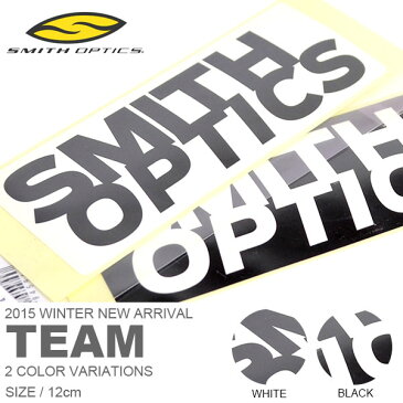 ゆうパケット対応可能! ロゴステッカー SMITH OPTICS スミス 12cm TEAM ロゴ シール ステッカー スノーボード スケボー 車 バイク スーツケース