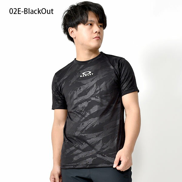 得割32 半袖 Tシャツ OAKLEY オークリー メンズ ENHANCE QD SS TEE EMBOSS 11.0 総柄 ロゴ プリント シャツ スポーツ シャツ トレーニング スポーツ カジュアル ウェア FOA402424