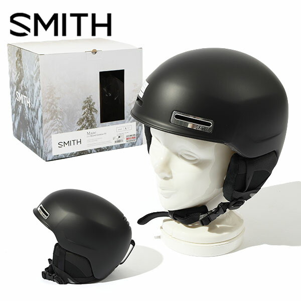 ■商品コメント &nbsp; SMITH(スミス) ヘルメット 超軽量&低重心モデル。 世界で、そして日本で今一番の人気を博しているスケートスタイルのスノーヘルメットはまちがいなくMazeだ。 ヨーロッパやアメリカのスノーヘルメットにおける安全規格をパスしたもののなかで世界1、2を争う軽量モデル。 これほどシンプルで軽量なシェルの内部にSMITH が誇るエアーフローシステムAirEvacを装備。 エアフロー・クライメート・コントロール・システム 9個のベンチレーションホール装備 自動調整ライフスタイル・フィットシステム搭載 AirEvac ベンチレーションシステム 取外し可能イヤーパット 脱着可能ゴーグルロック Asia Fit SIZE: Small 55-59cm Medium 59-63cm Large 63-67cm CERTIFICATION: ASTM F2040, CE EN 1077:2007 CLASS B WEIGHT (SIZE M): 400g &nbsp; ■商品詳細 &nbsp; ■ブランド SMITH OPTICS(スミス) ■商品名 MAZE ■品番 maze ■カラー MATTEBLACK ■サイズ Asian Fit Sizing Medium 59-63cm &nbsp; ■商品カラーにつきまして &nbsp; 可能な限り商品色に近い画像を選んでおりますが、閲覧環境等により画像の色目が若干異なる場合もございますので、その旨をご理解された上でご購入ください。 &nbsp; メーカー希望小売価格はメーカー商品タグに基づいて掲載しています