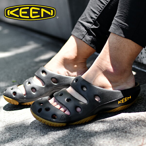 期間限定キャンペーン キーン 1001966 keen yogui ヨギ ブラック サンダル 男性用 クロッグ <br> KEEN MENS YOGUI  BLACK メンズ