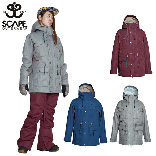 現品限り 40%off 送料無料 スノーボードウェア SCAPE エスケープ ATRAS JACKET レディース ジャケット スノボ スノーボード スノーウェア アトラス ジャケット