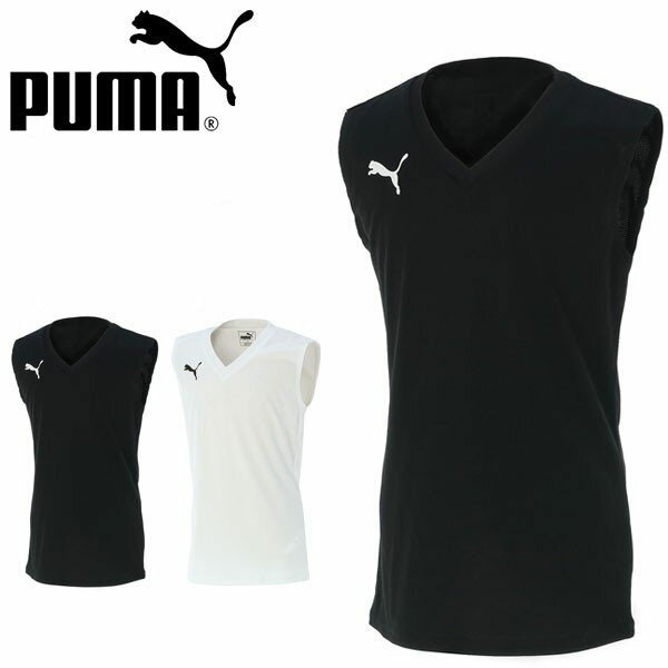 タンクトップ プーマ PUMA ジュニア スリーブレス インナーシャツ ノースリーブ シャツ スポーツシャツ スポーツウェア トレーニングシャツ プラクティス サッカー フットサル クラブ 部活 655278 得割20