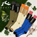 ゆうパケット対応可能!スノーボード ソックス ラスティ RUSTY メンズ 防寒 靴下 ロゴ ハイソックス ロングソックス ロング丈 スノーボード スノボ スキ...