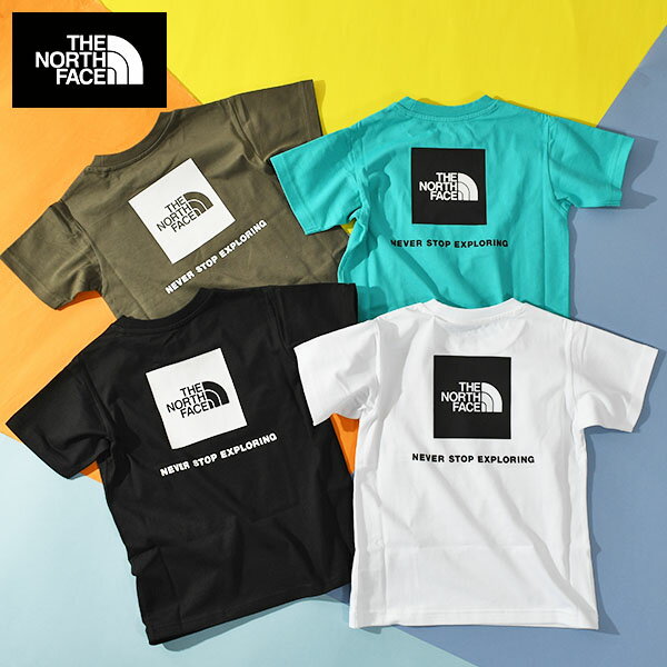 ゆうパケット発送！送料無料 ノースフェイス キッズ 半袖Tシャツ THE NORTH FACE 子供 バックプリント S/S Back Square Logo Tee ショートスリーブ バック スクエア ロゴ ティー NTJ32333 2024春夏新色