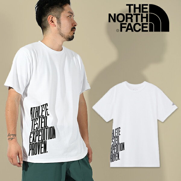 ゆうパケット発送！送料無料 ノースフェイス UV 吸汗速乾 半袖Tシャツ メンズ レディース THE NORTH FACE S/S TNF Message Tee メッセージ ティー NT32487 2024春夏新作