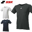 ゆうパケット対応可能! エスエスケイ SSK ジュニア ローネック 半袖 アンダーシャツ キッズ 子供 野球 アンダーウェア インナーシャツ ベースボール トレ...