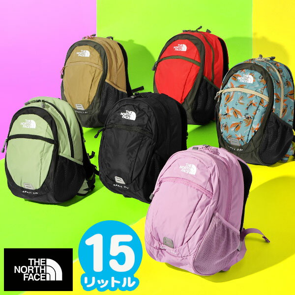 送料無料 ノースフェイス 子供 リュックサック キッズ THE NORTH FACE SMALL DAY スモールデイ デイパック 15L レディース ジュニア バッグ アウトドア NMJ72360 2024春夏新色