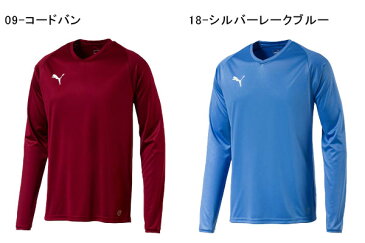 プーマ PUMA メンズ LIGA LS ゲームシャツ コア 長袖 スポーツウェア トレーニングシャツ プラクティスシャツ シャツ ウェア スポーツ サッカー フットサル クラブ 部活 703669 得割20