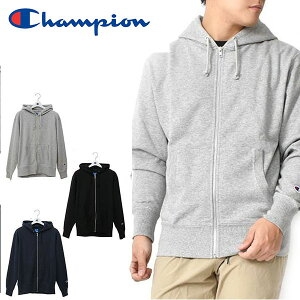 送料無料 長袖 フルジップ パーカー チャンピオン Champion メンズ レディース FULL ZIP SWEAT PARKA 無地 裏毛 スウェット スエット C3-PS160 11%off