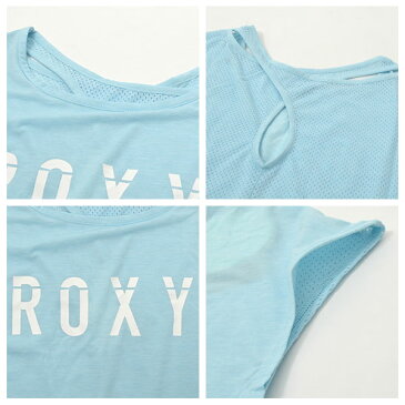 キャミソール Tシャツ 2枚セット ロキシー ROXY レディース MEET UP キャミ Tシャツ 速乾 UVカット トップス フィットネス ヨガ ビーチ プール 海 リゾート サーフィン サーフ アスレジャー 2019春夏新作 30%off