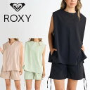 ネコポス発送! 送料無料 ラッシュガード 2点セット ノースリーブ レディース ROXY ロキシー WAVE DANCERS セットアップ 2WAY ノースリー...