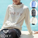 ネコポス発送! 送料無料 ラッシュガード レディース ROXY ロキシー ARTSY FLORAL LOGO PARKA パーカー 長袖 ロゴ 定番 UVカット...