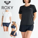 送料無料 30%off 水着 3点セット レディース ROXY ロキシー ROXY STEP スイムウェア 上下セット Tシャツ ブラトップ ラッシュガード ビーチ プール 海 リゾート サーフィン 野外フェス 旅行 RSW251002 2025春夏新作