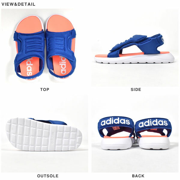 送料無料 ベビー サンダル アディダス adidas CF SANDAL I 男の子 女の子 キッズ 子供 シューズ 子供靴 ベルクロ ブルー 青 2020春新作 得割10 EG2230【あす楽対応】