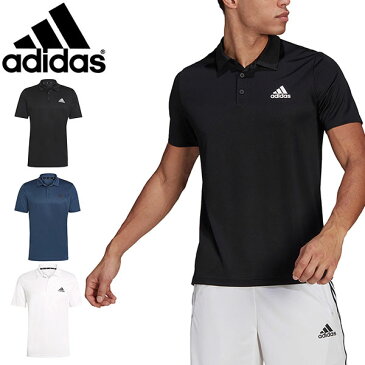 アディダス 半袖 ポロシャツ adidas メンズ M D2M PL ポロシャツ ワンポイント ロゴ テニス ゴルフ カジュアル ウェア スポーツカジュアル スポカジ 2021春新作 得割20 42503