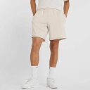 送料無料 ニューバランス ジャージ ハーフパンツ 吸汗速乾 New Balance メンズ ニット ショートパンツ 7インチ リラックスシルエット ベージュ系 ...