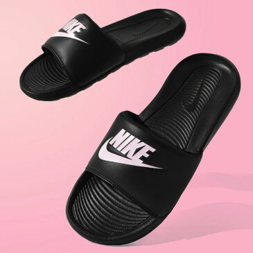 30%off ナイキ スポーツサンダル レディース NIKE ウィメンズ VICTORI スライド ビーチサンダル シャワーサンダル ビーサン スポサン シューズ 靴 ブラックピンク cn9677 2021夏新色