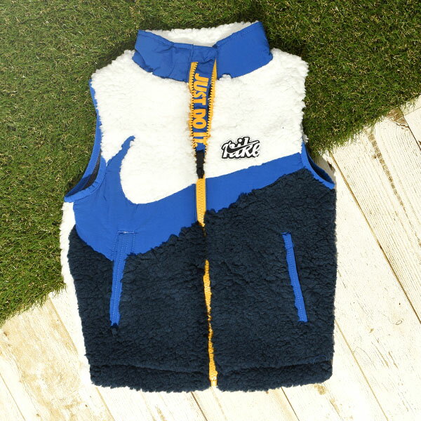 33%OFF 送料無料 ナイキ キッズ もこもこ フリース ベスト ジャケット 子供 NIKE SHERPA VEST JACKET シェルパ アウター 86j829