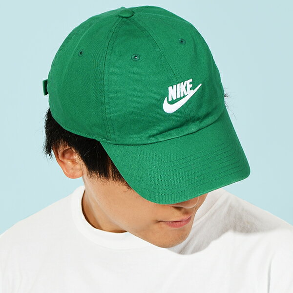 ナイキ キャップ メンズ ナイキ キャップ メンズ レディース NIKE クラブ CB FUT WSH L CAP フーチュラ ウォッシュド キャップ 帽子 ロゴ 熱中症対策 日射病予防 グリーン fb5368 2024春新作