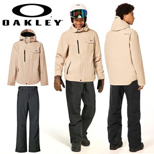 送料無料 スノーボードウェア メンズ セットアップ オークリー OAKLEY ジャケット パンツ 上下セット 上下組 スノーボード スキー スノボ スノー ウエア FOA403657 FOA403445 2023-2024冬 16%off