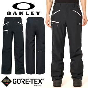 送料無料 スノーボードウェア メンズ パンツ オークリー OAKLEY GORE-TEX ゴアテックス 撥水 立体裁断 ボトムス スノーボード スキー スノボ スノー ウエア ブラック FOA404725-02E 2023-2024冬新作 15%off