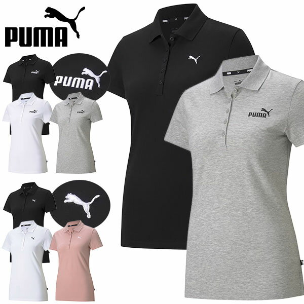 プーマ ポロシャツ レディース プーマ レディース 半袖 ポロシャツ PUMA ESS ポロシャツ ワンポイント ロゴ スポーツウェア カジュアル 2024春夏新色 588932