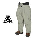 30%off ラス1 Lサイズ のみ 送料無料 スノーボードウェア SCAPE エスケープ カーキ WORK PANTS メンズ パンツ トラック スノボ スノ...