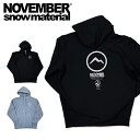 送料無料 ジップパーカー NOVEMBER ノベンバー スノー ボード ZIP PARKA パーカー メンズ スノボ スノー ウェア スノーボード 2024-2...