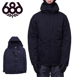 30%off 送料無料 3WAY スノーボードウェア 686 SIX EIGHT SIX シックスエイトシックス ブラック SMARTY 3-IN-1 FORM JACKET メンズ ジャケット スノボ スノーボード スノーウェア M2W112 2023-2024冬新作