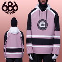 半額 50%off 送料無料 スノーボードウェア 686 SIX EIGHT SIX シックスエイトシックス パープル ブラック WATERPROOF SLAPSHOT HOODY メンズ フーディ ジャケット スノボ スノーボード スノーウェア M3WN131