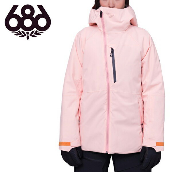 Mサイズのみ 送料無料 スノーボードウェア 686 SIX EIGHT SIX シックスエイトシックス ピンク HYDRA INSULATED JACKET レディース ジャケット スノボ スノーボード スノーウェア M2W304 30%off