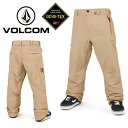 40%off 送料無料 スノーボードウェア VOLCOM ボルコム L GORE-TEX PANT メンズ パンツ ゴアテックス ベージュ スノボ スノーボード...