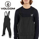 送料無料 スノーボードウェア VOLCOM ボルコム V.CO SPARTA BIB OVERALL メンズ ビブパンツ ビブ スノボ スノーボード スノーボードウエア SNOWBOARD WEAR 2023-2024冬新作 20%off