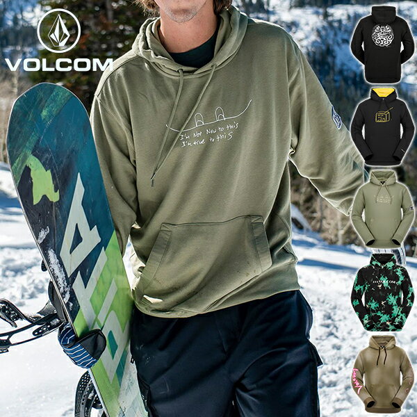 送料無料 プルオーバー VOLCOM ボルコム メンズ D.I. FLEECE パーカー フーディ 長袖 撥水 アウトドア スノーボード スノボ スキー 国内正規代理店品 2023-2024冬新作 21 off