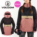 現品限り 40%off 送料無料 スノーボードウェア VOLCOM ボルコム ASHFIELD PULLOVER レディース アノラック ジャケット フード スノボ スノーボード スノーウエア SNOWBOARD WEAR