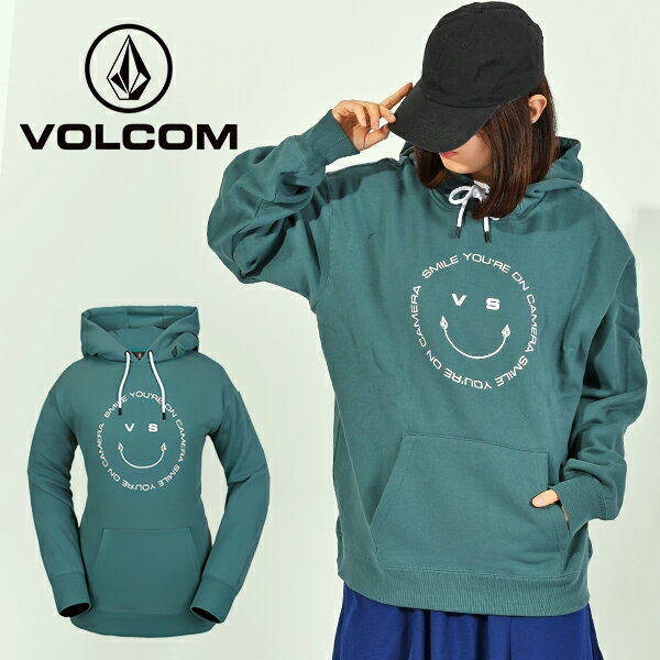 楽天エレファントSPORTS送料無料 プルオーバー VOLCOM ボルコム レディース COSTUS P/O FLEECE ロゴ パーカー フーディ 長袖 袖ロゴ ロゴパーカー アウトドア スノーボード スノボ スキー 国内正規代理店品 2023-2024冬新作 25％off