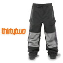 送料無料 スノーボードウェア ThirtyTwo 32 サーティー トゥー SWEEPER XLT PANT メンズ パンツ ブラック Zeb Powell 切...