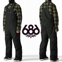 30%off 送料無料 スノーボードウェア 686 SIX EIGHT SIX シックスエイトシックス HOT LAP BIB PANT メンズ ビブパンツ ス...